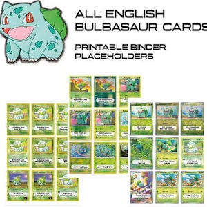 bulbasaur pokemon card binder Bulbasaur Evolution Pokemon Toploader Binder for Collectors main image 0