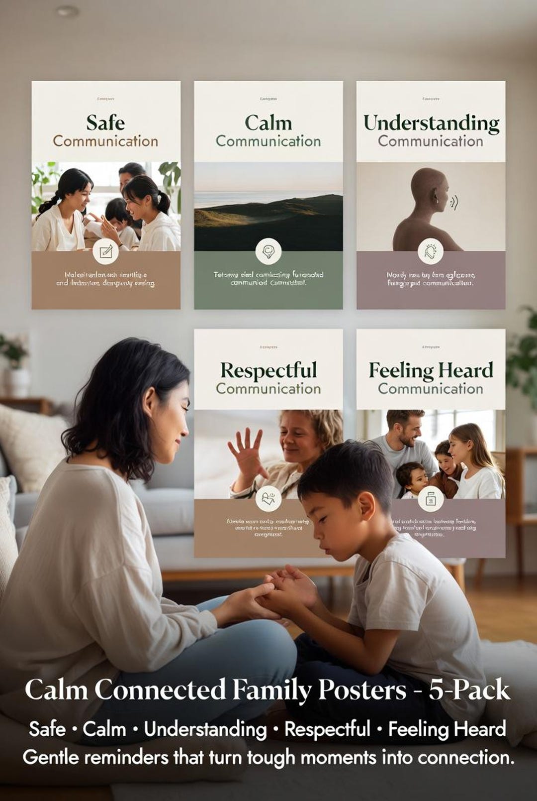 When Big Feelings Hit: 5 Calm Communication Posters That Make Kids Feel ...