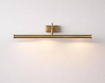 Raw Brass Picture Light Mid Century Modern Wall Sconce Italian wall fixture