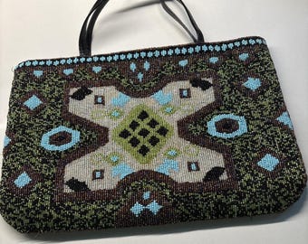 Vintage Glass Beaded Handbag By Y & S Originals