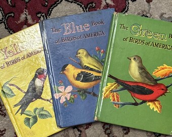 3 Vintage 1954 Birds Of America Books By Frank Ashbrook
