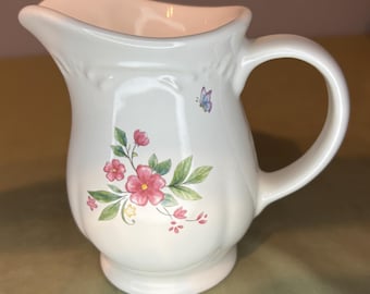 Juego de jarra para crema y azucarero Pfaltzgraff Meadow Lane