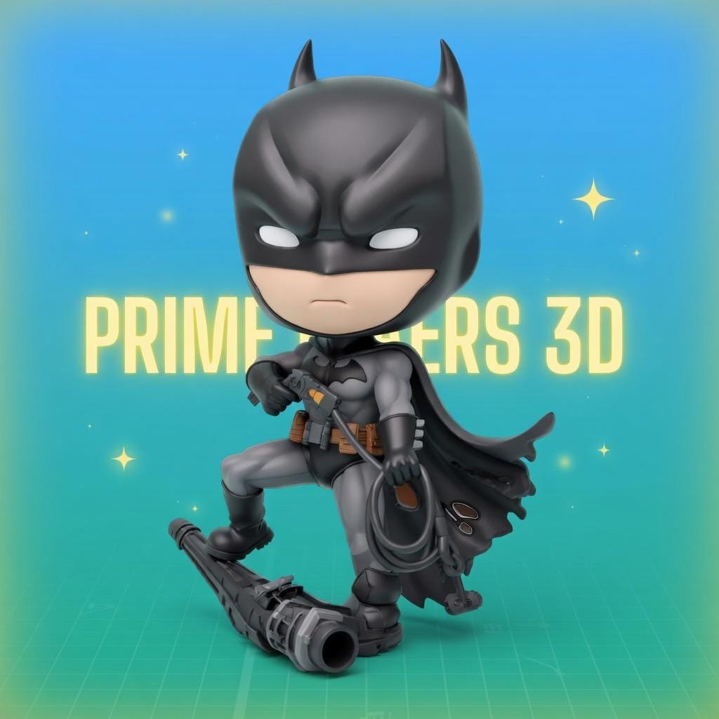 Chibi Dark Knight Vigilante 3D Print STL File | 1:6 Scale Statue ...