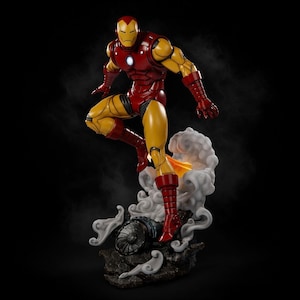 Ironman in Flight Pose 3D Print Model (STL Files)