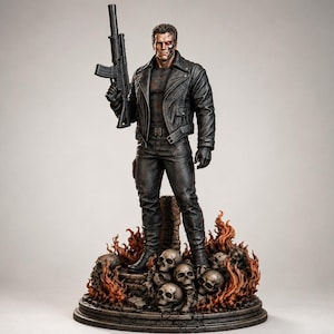 Terminator 1 Sculpture | Iconic Character Figure | STL 3D PRINT Files