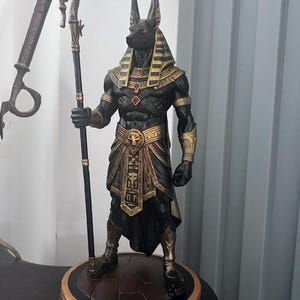 Anubis Egyptian God STL File – 3D Print Afterlife Figurine, Mythology Collectible image 2