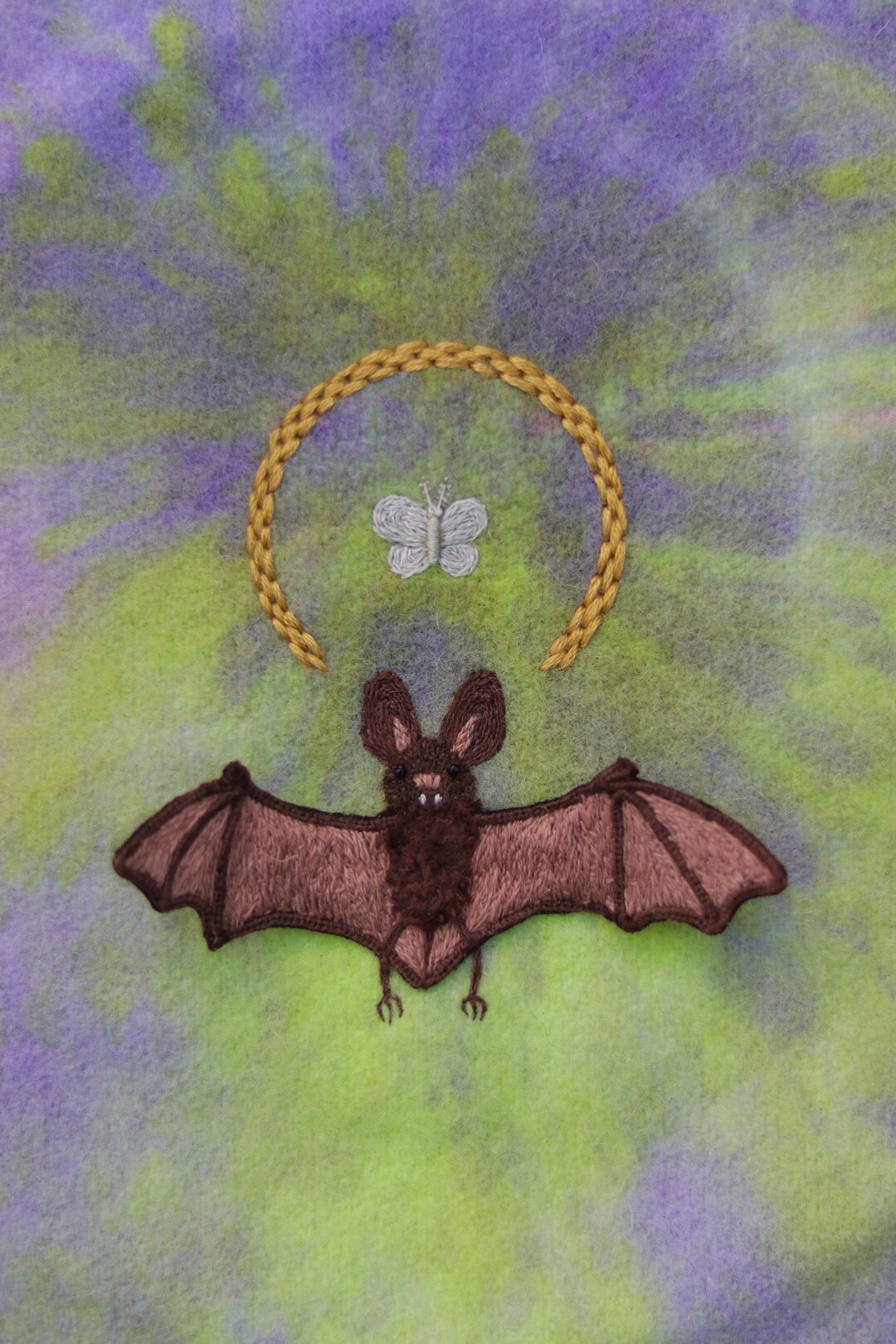 Flying Bat Embroidery - Etsy