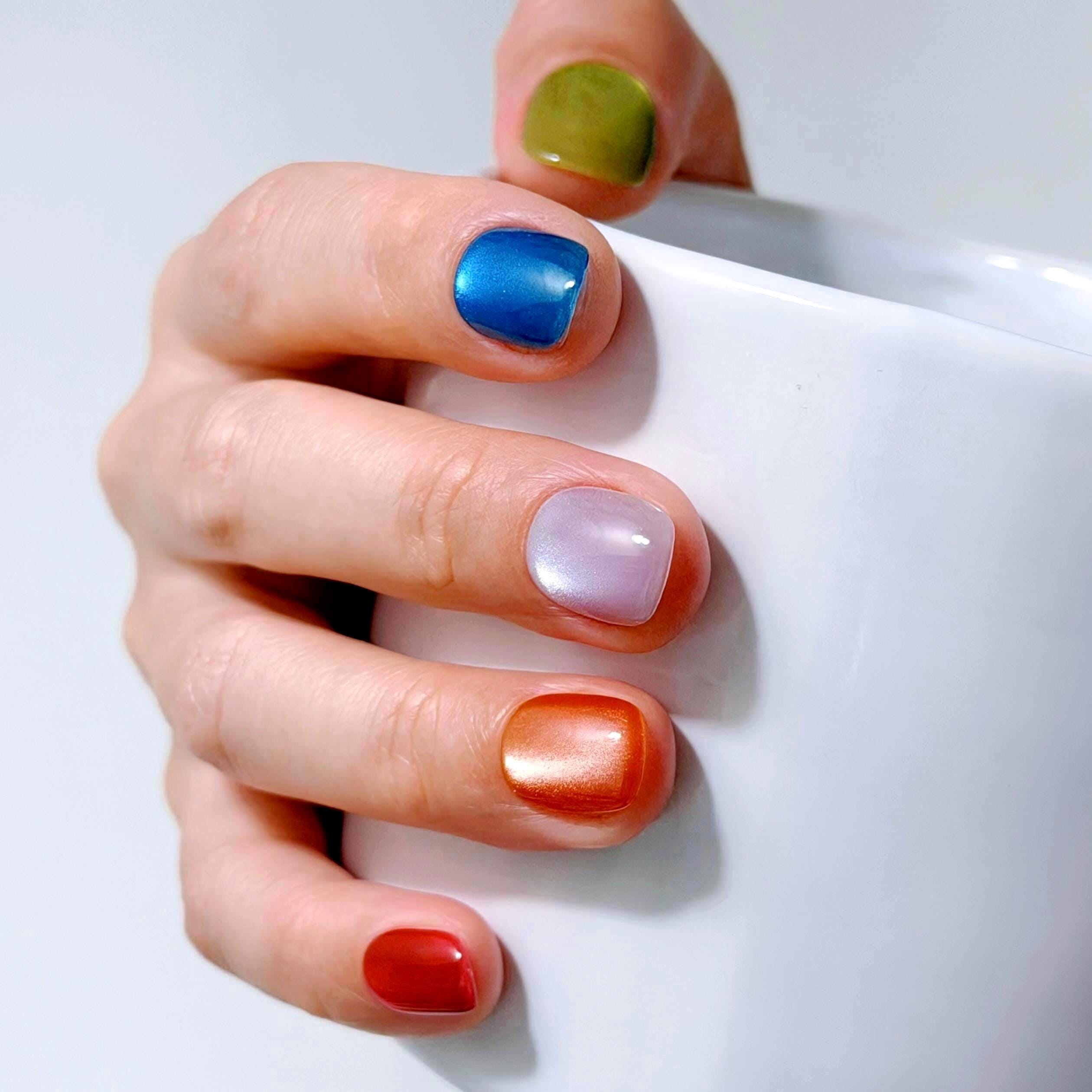 Short Aura Nails - Etsy