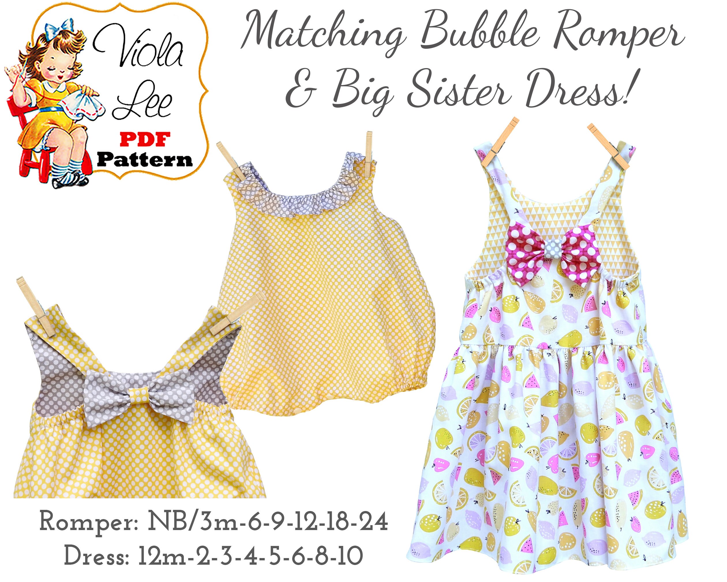 matching sister rompers