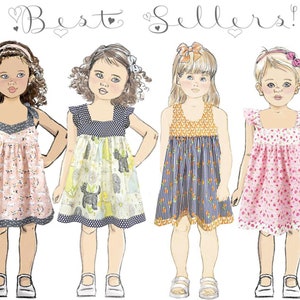 Girls Dress & Top PDF Sewing Pattern. Digital Instant Download. Zoe image 10