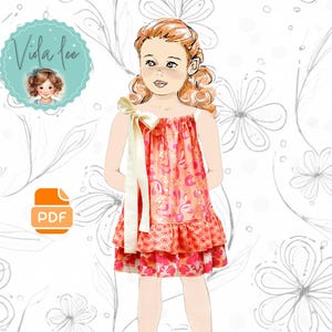 Girls Pillowcase Dress PDF Sewing Pattern. Instant Digital Download. Penelope