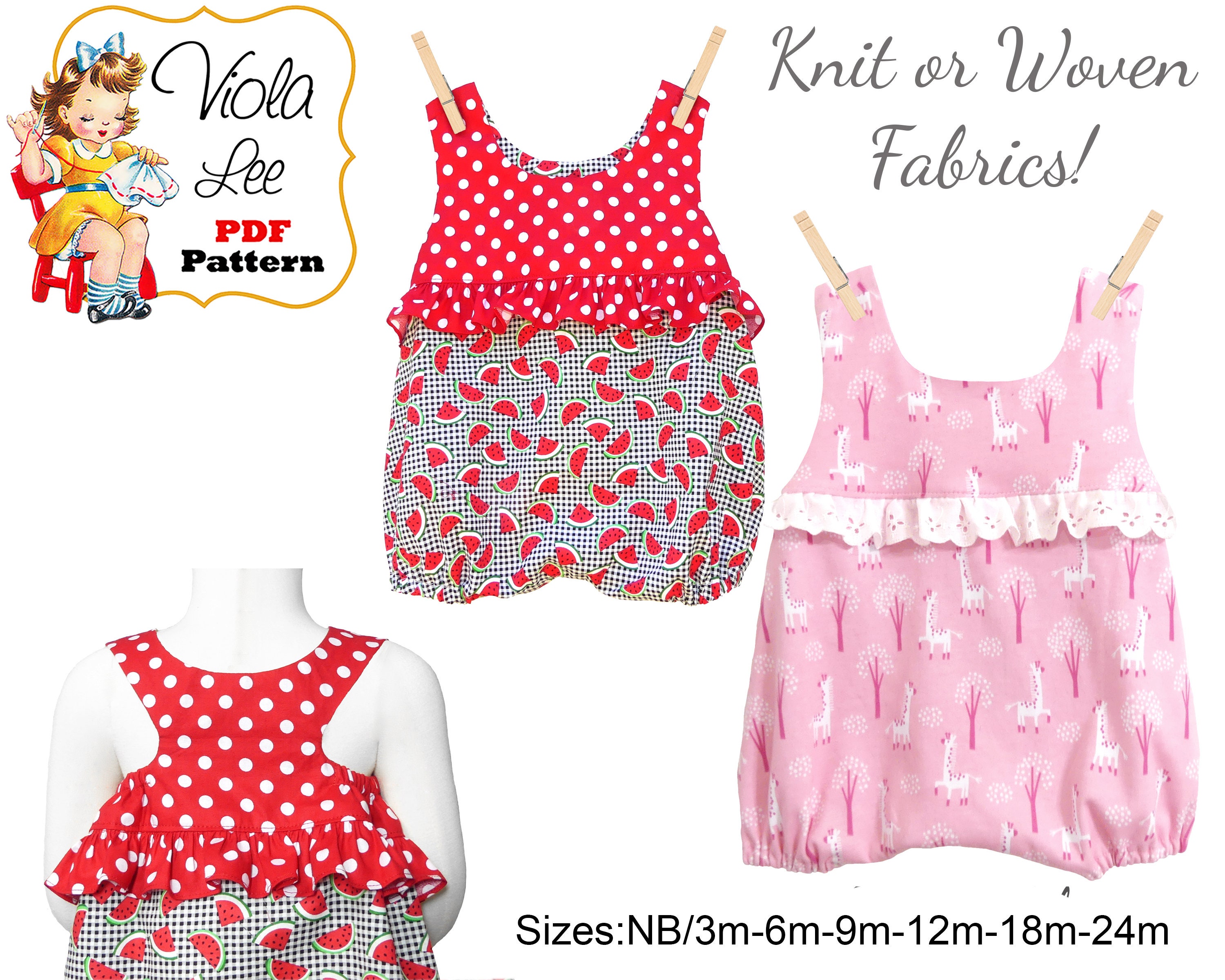 Baby Bubble Romper Pattern Baby Sewing Pattern pdf Girls Etsy