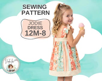 Patrón de costura en PDF para vestido de verano con top de tiras. Precioso top para combinar con pantalones. Descarga instantánea. Jodie