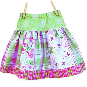 Girls Strip Skirt PDF Sewing Pattern. Toddler & Girls sizes, Digital Instant Download. Sara image 5