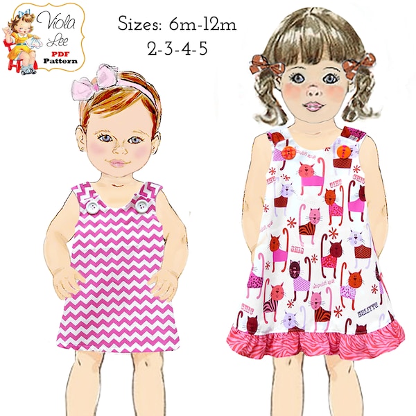 Classic A-line Dress/Jumper. PDF Digital Sewing Pattern. Instant Download. Joleen