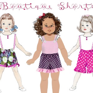 Girl's Ruffle Pants PDF Sewing Pattern. Single or Double Ruffles. Sizes included 12m-8 Becky image 7