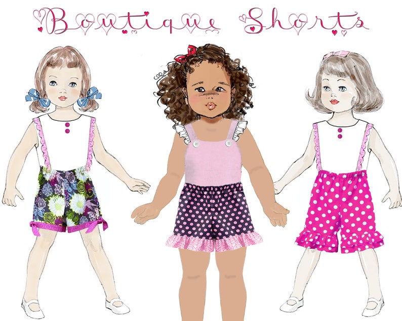 Girl's Ruffle Pants PDF Sewing Pattern. Single or Double Ruffles. Sizes included 12m-8 Becky image 7