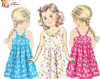 Sundress & Top PDF Sewing Pattern. Instant Download. Marnie