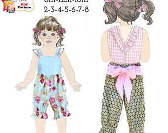 Quick & Easy Boutique Style Pant PDF Sewing Pattern. Instant Download. Patty