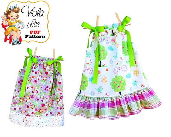 Pillowcase Dress Patterns Girls Dresses Girls Pdf Sewing Etsy