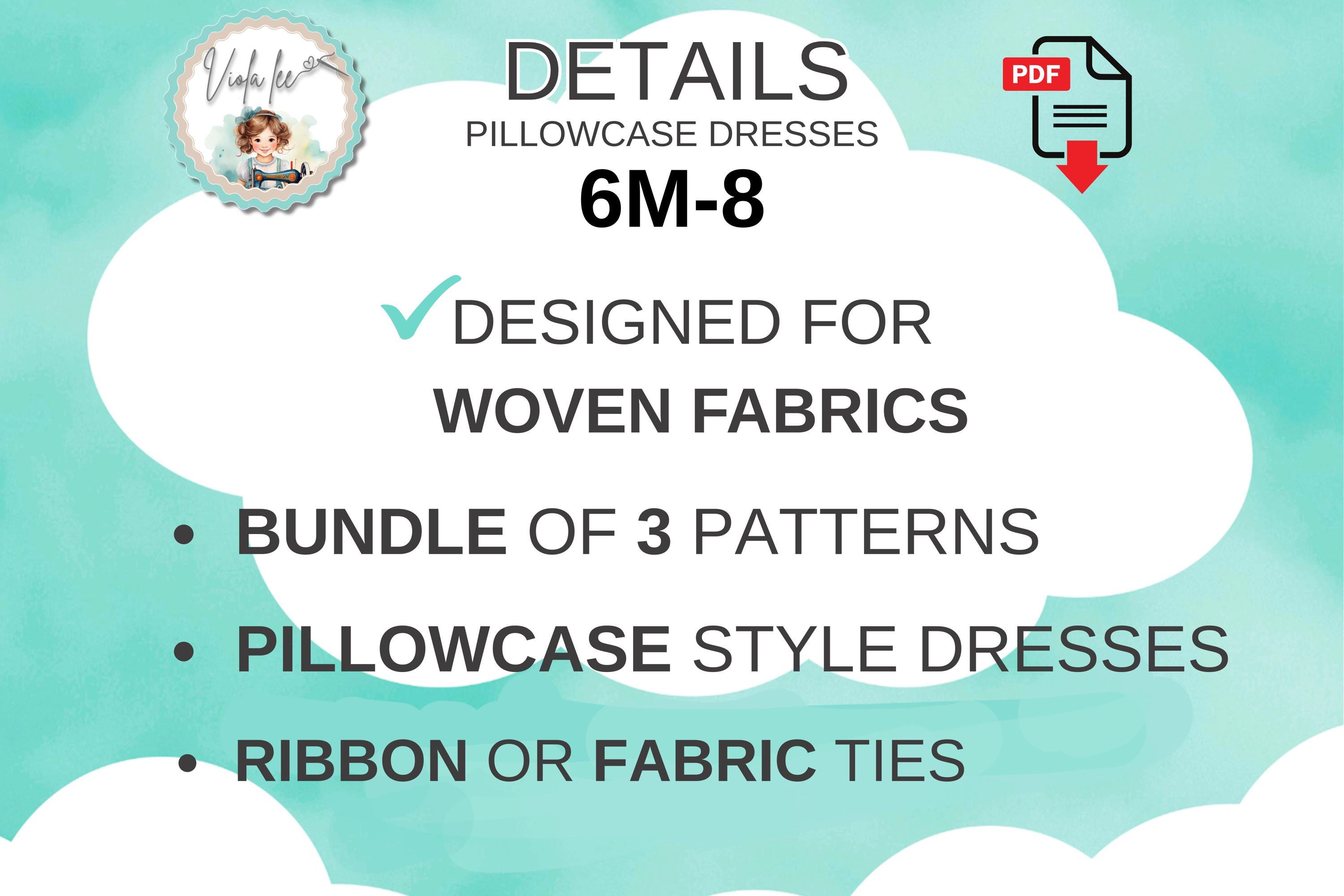 BUNDLE of 3 Pillowcase Dress Sewing Patterns. Quick & Easy for ...