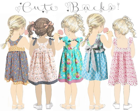 Girls Dress PDF Sewing pattern. Easy flower Girl Dress pattern. Toddler Girl Sizes included 12m 12. Instant Download. Bonnie