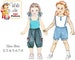 Girls Pants & Shorts Pattern. PDF Digital Instant Download Sewing Pattern.  Mattie 