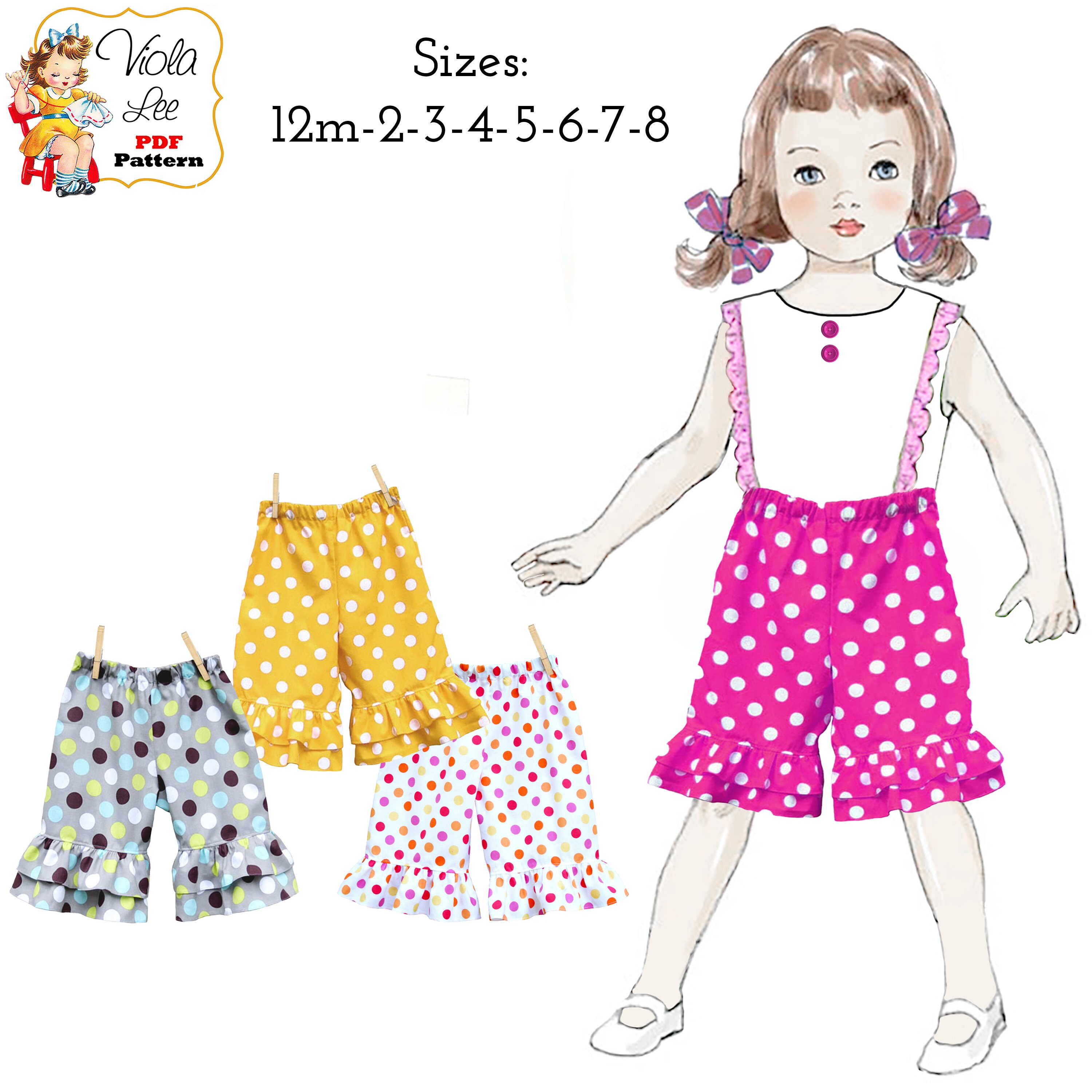 Girls ruffle deals capris