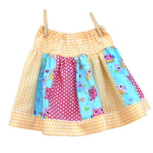 Girls Strip Skirt PDF Sewing Pattern. Toddler & Girls sizes, Digital Instant Download. Sara image 4