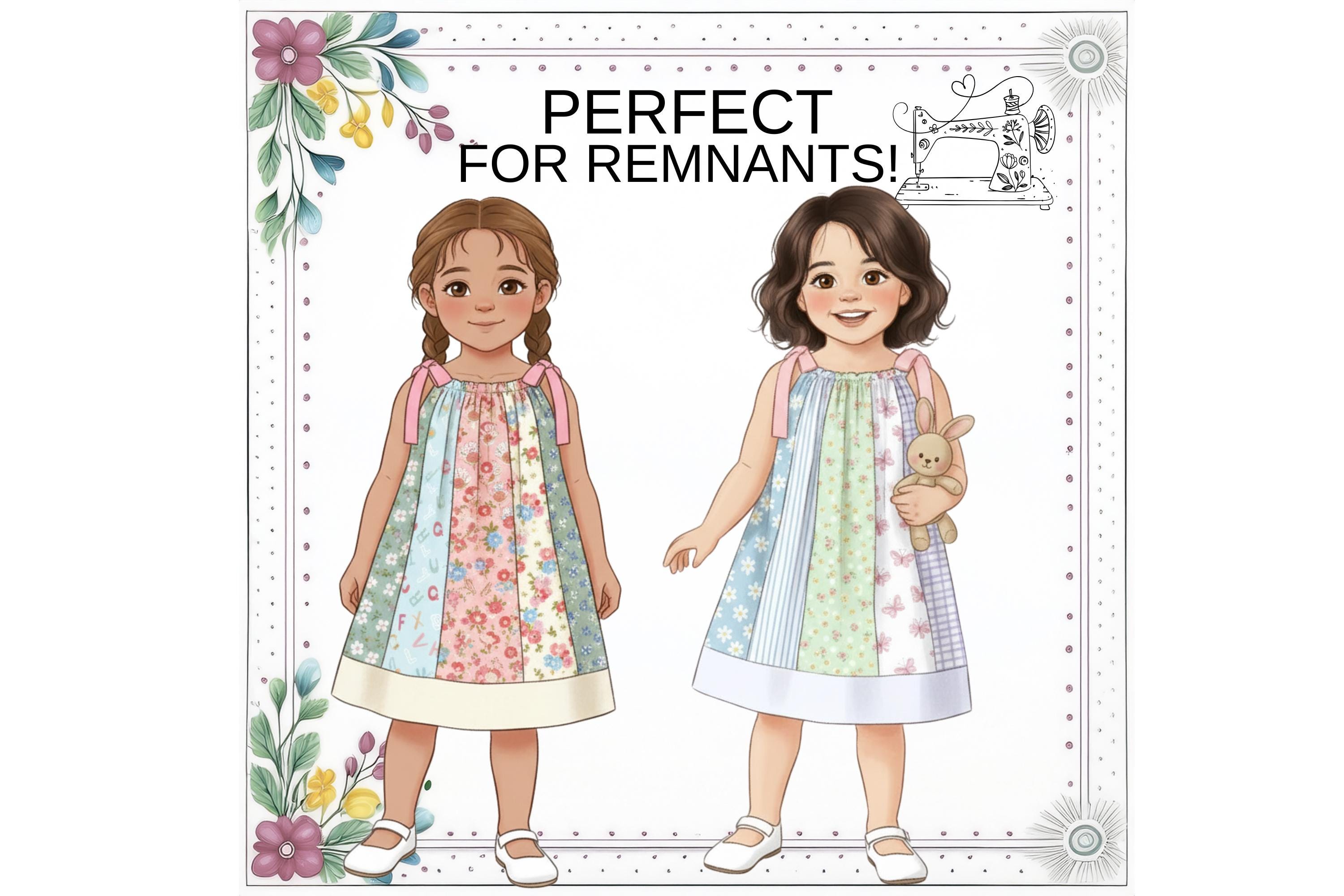 Girls Summer Pillowcase Dress PDF Sewing Pattern. Perfect For Fabric Remnants & Fat Quarters, Instant Digital Download. Woven Fabric. Annie Girls Summer Pillowcase Dress PDF Sewing Pattern. Perfect For Fabric Remnants & Fat Quarters, Instant Digital Download. Woven Fabric. Annie