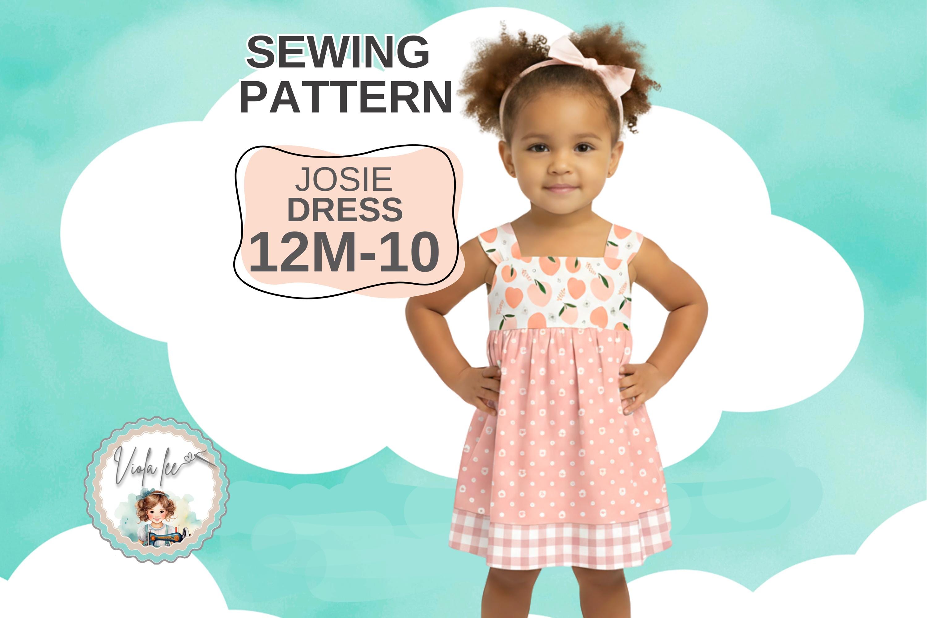 Patron De Couture Robe + Tablier Pour Fillette ET Sa Poupée - Taille 2 à 10 Ans