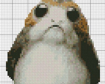 Porg Cross Stitch Pattern - Easy Pattern!!!