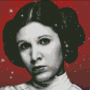 Rebel Leia Cross Stitch
