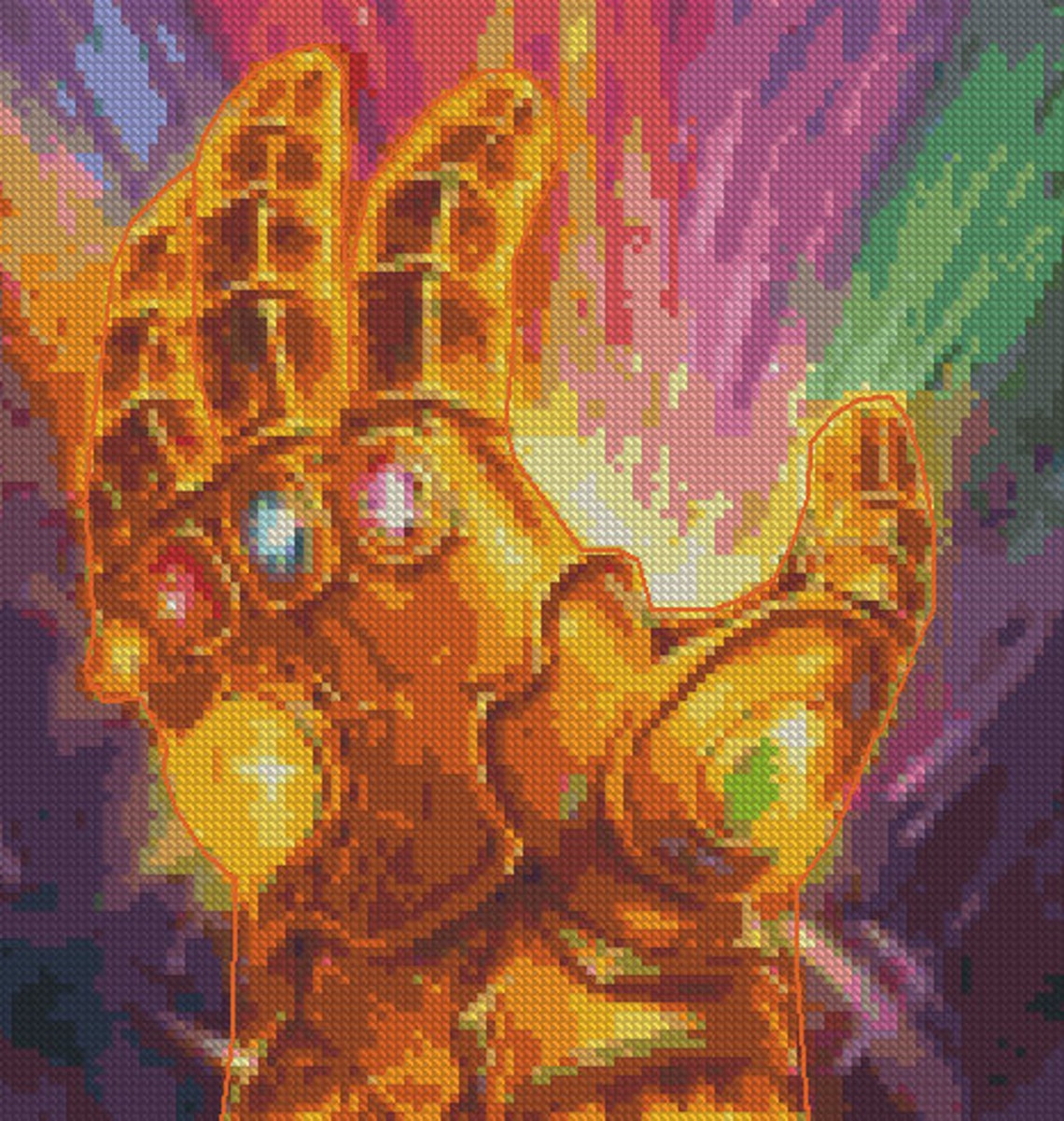 Infinity Gauntlet Cross Stitch Pattern - Etsy