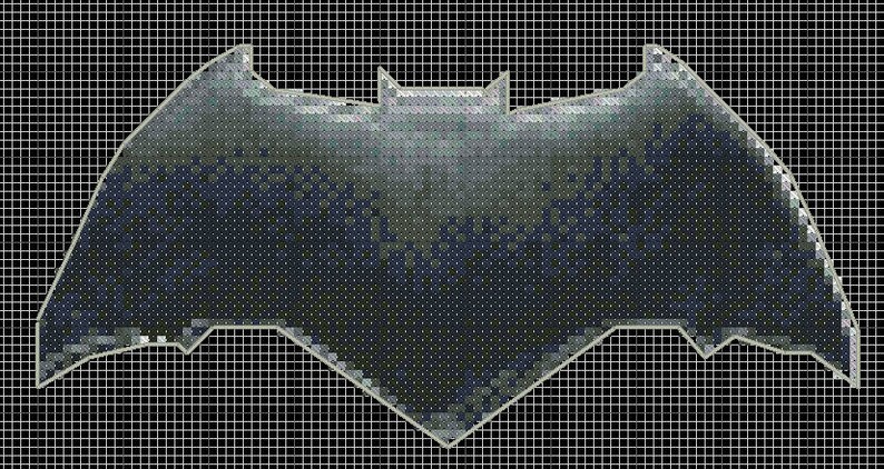 EASY PATTERN Batman Logo Cross Stitch Pattern