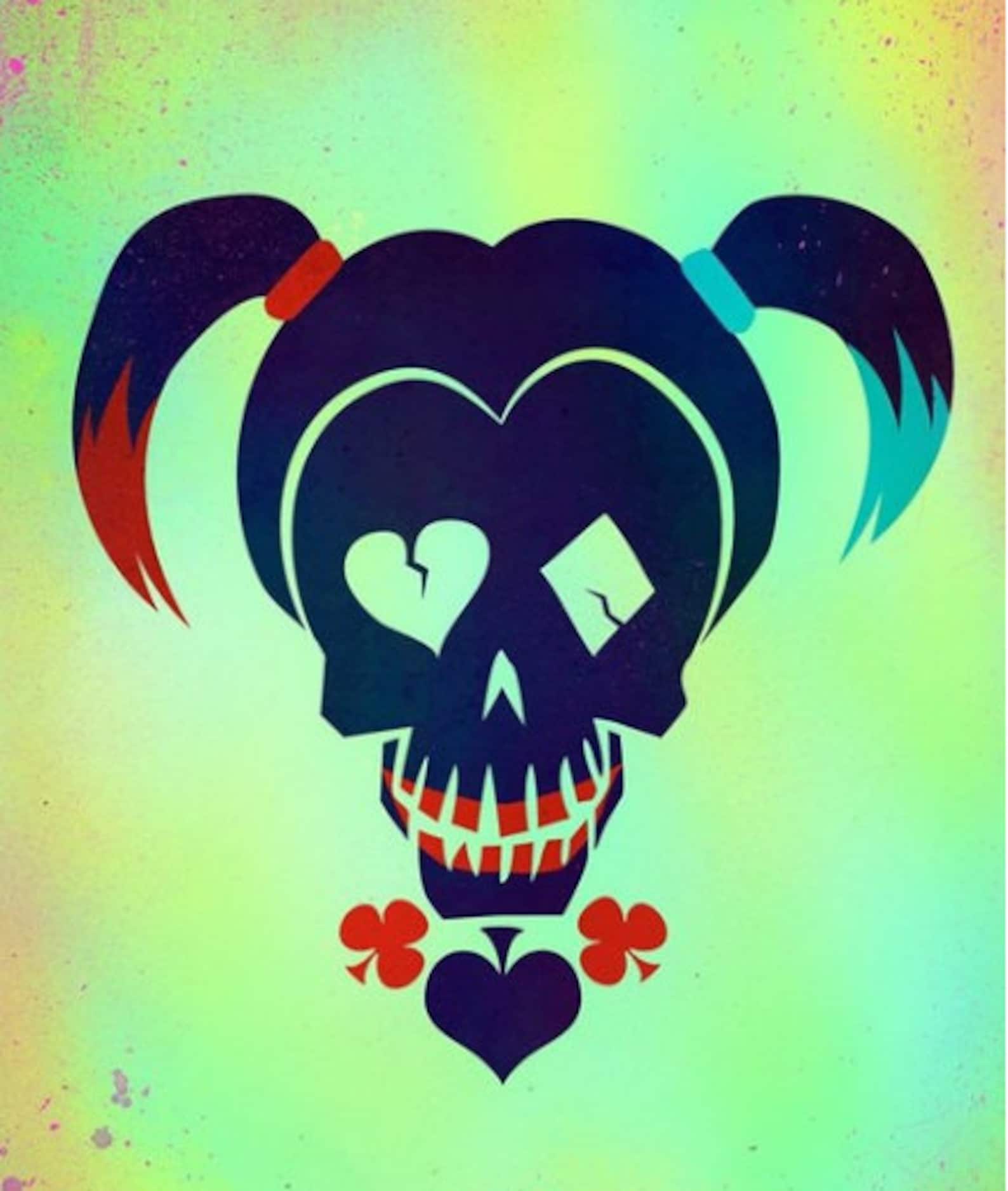 Suicide Squad Harley Quinn Skull Cross Stitch Pattern - Etsy