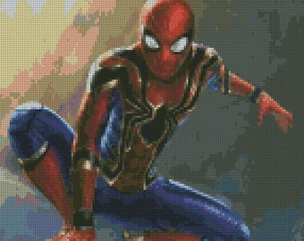 Infinity War Spiderman Kreuzstichmuster