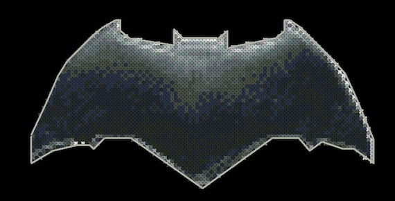 EASY PATTERN Batman Logo Cross Stitch Pattern