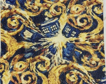 Doctor Who Exploding Tardis Van Gogh Cross Stitch Pattern