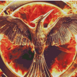 Mockingjay Bird Cross Stitch Pattern