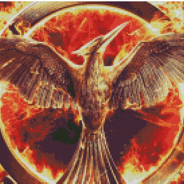 Mockingjay Bird Cross Stitch Pattern