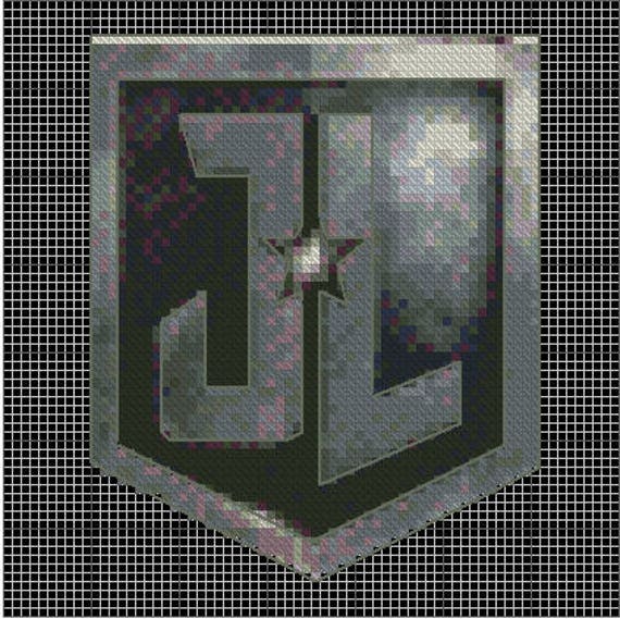 Justice League Logo Cross Stitch Pattern - EASY PATTERN - Etsy