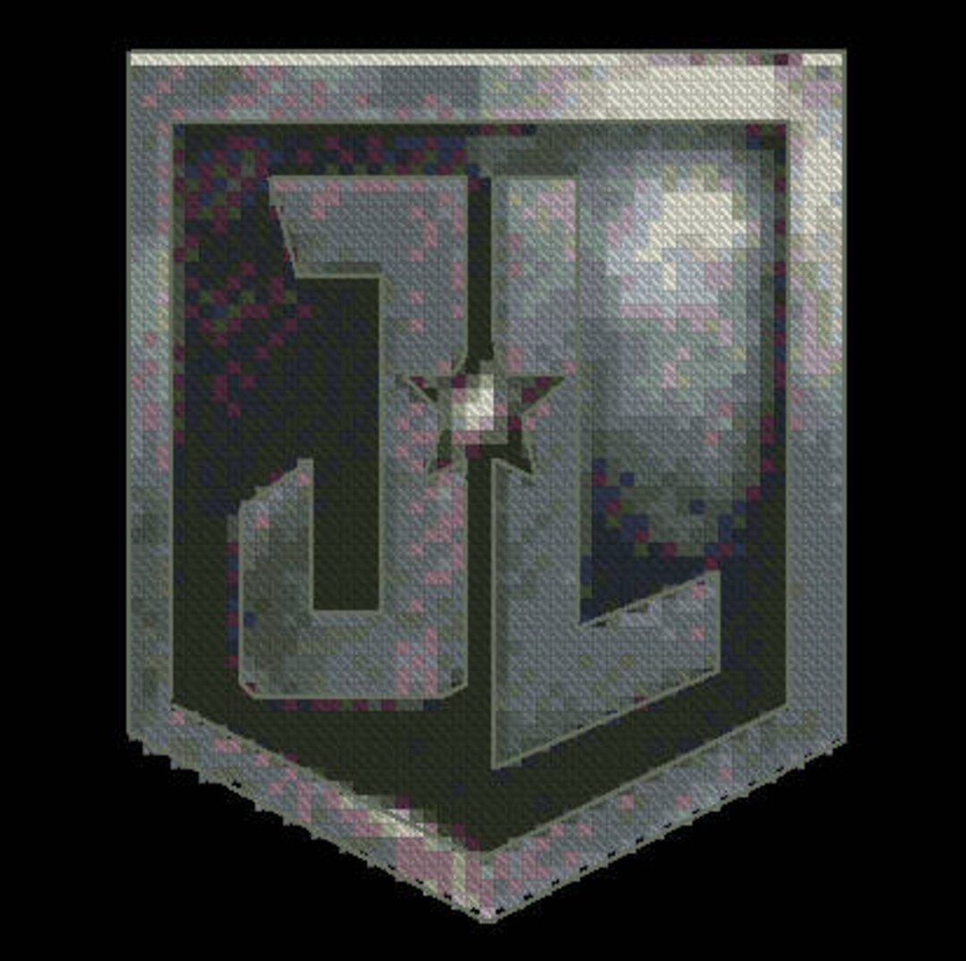 Justice League Logo Cross Stitch Pattern - EASY PATTERN - Etsy