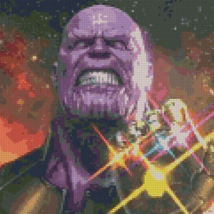 Thanos Infinity Gauntlet Cross Stitch Pattern