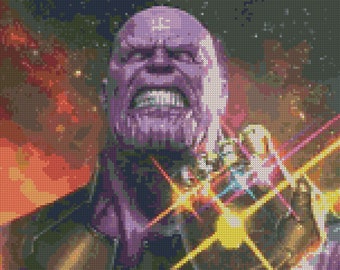 Thanos Infinity Gauntlet Cross Stitch Pattern