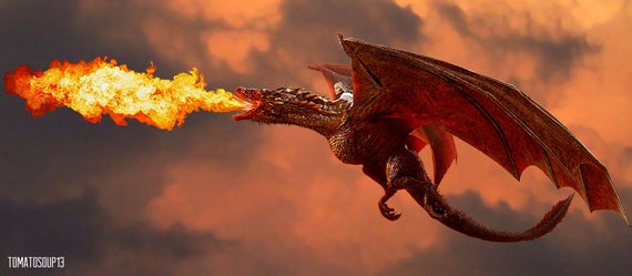 Game Of Thrones Dragon Cross Stitch No Background Etsy