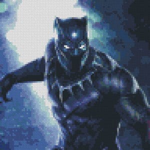 Black Panther Cross Stitch Pattern