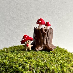Thimblecap the Mushroom Pixie - Whimsical 3D Printed Forest Companion, Charmwood Creatures