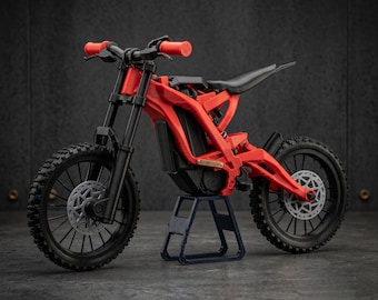 Mini Electric Dirt Bike 3D Print Model | Surron Style Motorcycle STL Files (Digital Download)