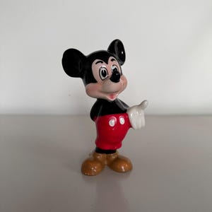 Vintage Mickey Mouse Ceramic Figurine Walt Disney Productions Made in Japan image 1